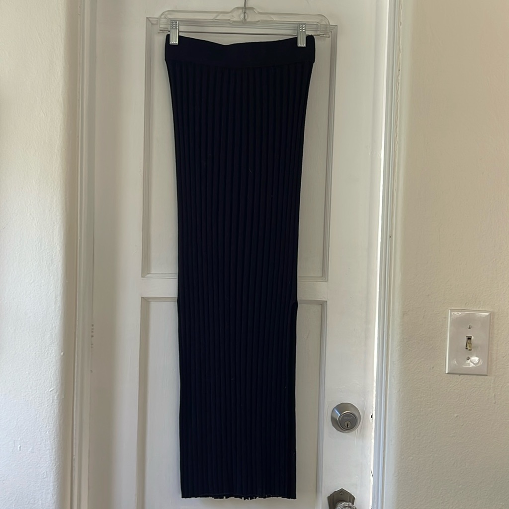 Loulou Studio Black Knit Skirt